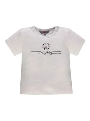 Zdjęcie produktu Chłopięca niemowlęca bluzka z krótkim rękawem biała Kanz
