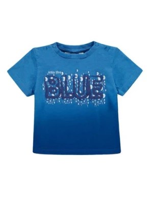 Zdjęcie produktu Chłopięca niemowlęca bluzka z krótkim rękawem niebieska Kanz