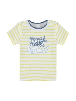 Zdjęcie produktu Chłopięca niemowlęca koszulka z krótkim rękawem w paski Kanz