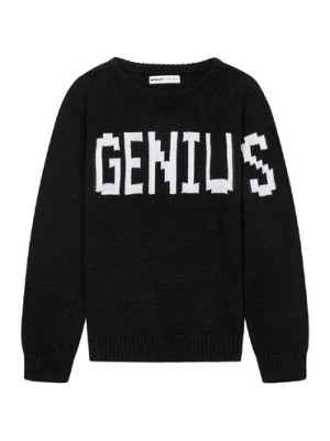 Zdjęcie produktu Chłopięcy bawełniany sweter oversize z napisem Genius Minoti