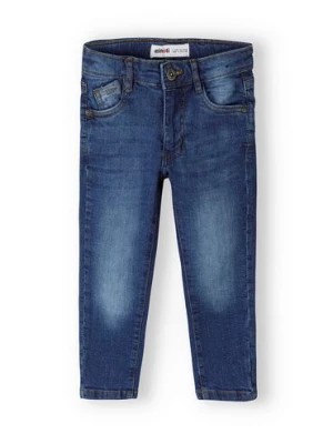 Zdjęcie produktu Ciemnoniebieskie spodnie jeansowe niemowlęce regular Minoti