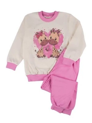 Zdjęcie produktu Ciepła dziewczęca piżama różowa Tup Tup- żyrafy TUP TUP