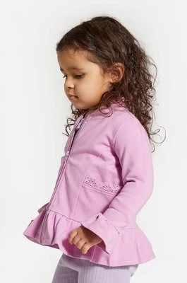 Zdjęcie produktu Coccodrillo bluza niemowlęca kolor różowy gładka