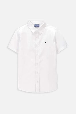 Zdjęcie produktu Coccodrillo koszula bawełniana dziecięca kolor biały