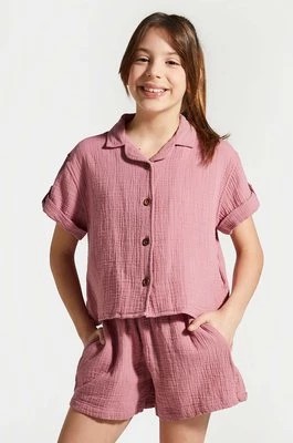 Zdjęcie produktu Coccodrillo koszula bawełniana dziecięca kolor różowy