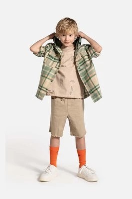 Zdjęcie produktu Coccodrillo koszula bawełniana dziecięca kolor zielony