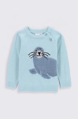 Zdjęcie produktu Coccodrillo sweter niemowlęcy kolor niebieski