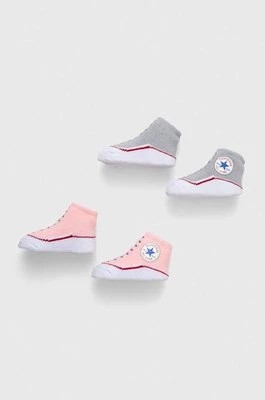 Zdjęcie produktu Converse skarpetki niemowlęce 2-pack kolor różowy