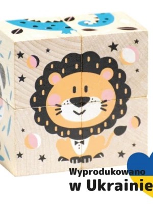 Zdjęcie produktu Cubika, Drewniana układanka Zwierzątka