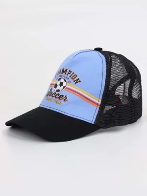 Zdjęcie produktu Czarna czapka z daszkiem chłopięca - piłka nożna Yoclub