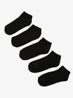 Zdjęcie produktu Czarne Jednokolorowe Klasyczne Skarpety do Kostki 5-pack Edelweissa