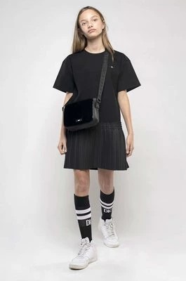Zdjęcie produktu Dkny sukienka dziecięca kolor czarny mini prosta DKNY
