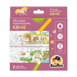Zdjęcie produktu Dłuuugie kolorowanki Konie 4+ Czuczu
