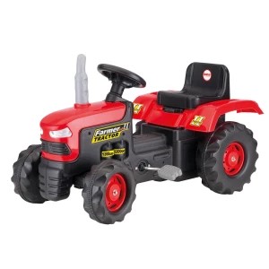 Zdjęcie produktu Dolu Duży traktor na pedały, czerwony