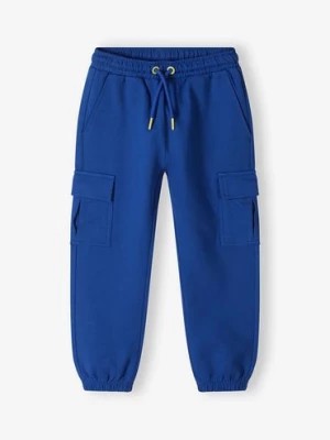 Zdjęcie produktu Dresowe spodnie bojówki dla chłopca - niebieskie - 5.10.15.