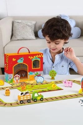 Zdjęcie produktu Drewniana Farma w Walizce TOOKY TOY