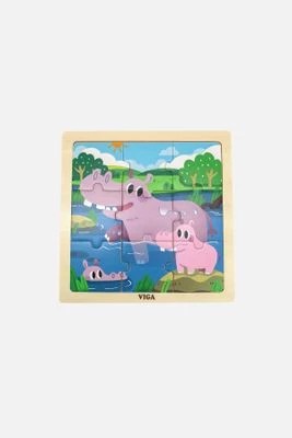 Zdjęcie produktu Drewniane Puzzle Hipopotamy VIGA TOYS