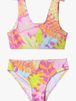 Zdjęcie produktu Dwuczęściowy strój kąpielowy dla dziewczynki - kolorowy w liście - 5.10.15.