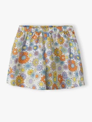 Zdjęcie produktu Dzianinowe spódnico-spodnie dziewczęce w kwiatki - 5.10.15.