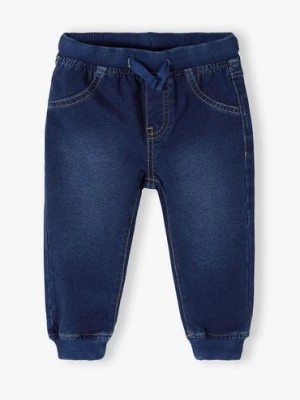 Zdjęcie produktu Dzianinowe spodnie jogery z imitacji jeansu - 5.10.15.