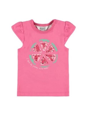 Zdjęcie produktu Dziewczęca bluzka z krótkim rękawem różowa Kanz