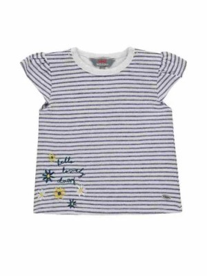 Zdjęcie produktu Dziewczęca bluzka z krótkim rękawem w paski Kanz