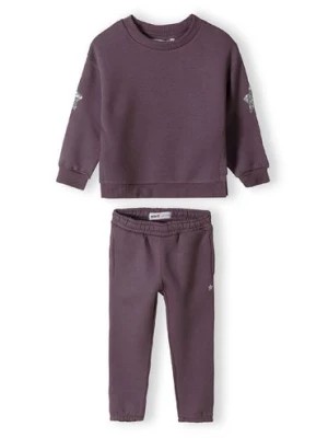Zdjęcie produktu Fioletowy komplet dresowy- bluza z gwiazdkami i spodnie dresowe Minoti