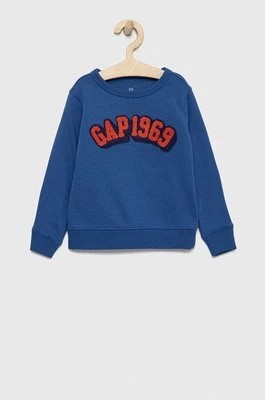 Zdjęcie produktu GAP bluza dziecięca kolor niebieski wzorzysta Gap