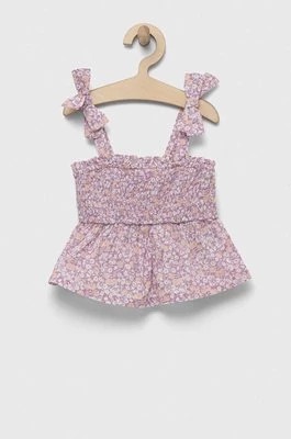 Zdjęcie produktu GAP bluzka bawełniana dziecięca kolor fioletowy wzorzysta Gap