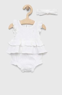 Zdjęcie produktu GAP komplet bawełniany niemowlęcy kolor biały Gap