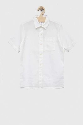 Zdjęcie produktu GAP koszula lniana dziecięca kolor biały Gap