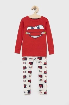Zdjęcie produktu GAP piżama bawełniana dziecięca kolor czerwony z nadrukiem Gap