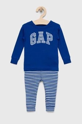 Zdjęcie produktu GAP piżama bawełniana dziecięca kolor niebieski wzorzysta Gap