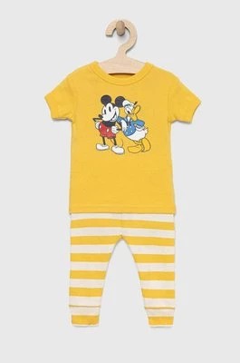 Zdjęcie produktu GAP piżama bawełniana dziecięca x Disney kolor żółty wzorzysta Gap