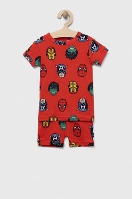 Zdjęcie produktu GAP piżama bawełniana dziecięca x Marvel kolor czerwony wzorzysta Gap