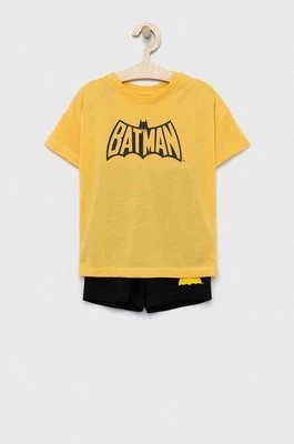 Zdjęcie produktu GAP piżama dziecięca kolor żółty z nadrukiem Gap