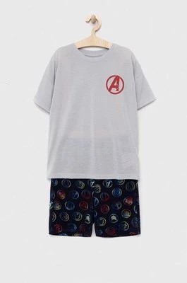 Zdjęcie produktu GAP piżama dziecięca x Marvel kolor szary wzorzysta Gap