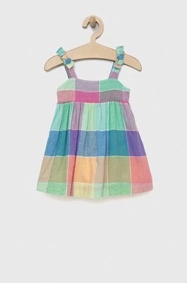 Zdjęcie produktu GAP sukienka z domieszką lnu dziecięca mini rozkloszowana Gap