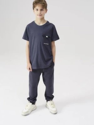 Zdjęcie produktu Grafitowe spodnie dresowe dla chłopca - Lincoln&Sharks Lincoln & Sharks by 5.10.15.