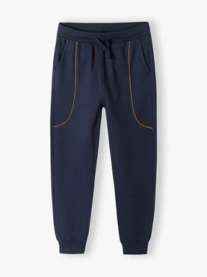 Zdjęcie produktu Granatowe spodnie dresowe regular dla chłopca Lincoln & Sharks by 5.10.15.