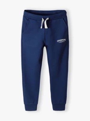 Zdjęcie produktu Granatowe spodnie dresowe slim fit z bawełny- Champion Lincoln & Sharks by 5.10.15.