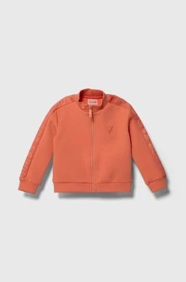 Zdjęcie produktu Guess bluza dziecięca kolor pomarańczowy gładka