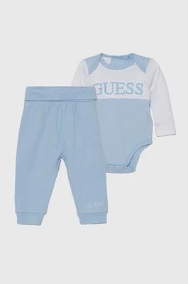 Zdjęcie produktu Guess komplet bawełniany niemowlęcy kolor niebieski H4YW02 KA6W4