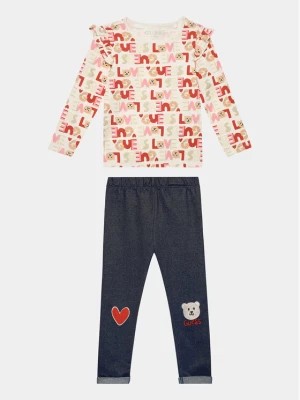 Zdjęcie produktu Guess Komplet bluzka i legginsy K3BG01 J1311 Czerwony Regular Fit