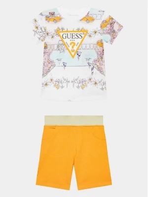 Zdjęcie produktu Guess Komplet t-shirt i spodenki N4GG00 K8HM3 Pomarańczowy Regular Fit