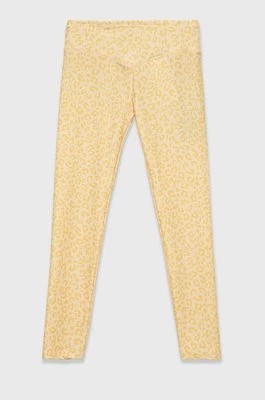 Zdjęcie produktu Guess legginsy dziecięce kolor żółty wzorzyste