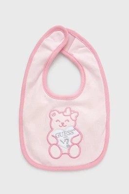 Zdjęcie produktu Guess Śliniak niemowlęcy kolor różowy