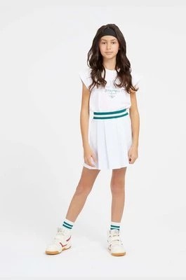 Zdjęcie produktu Guess spódnica dziecięca kolor biały mini rozkloszowana