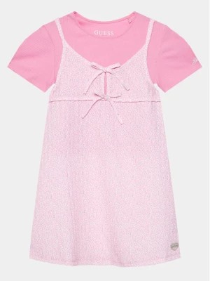 Zdjęcie produktu Guess Sukienka codzienna J4GK20 K8GF0 Różowy Regular Fit
