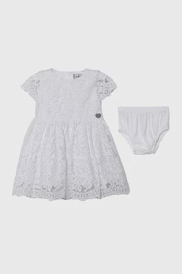 Zdjęcie produktu Guess sukienka niemowlęca kolor biały mini rozkloszowana